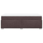 vidaXL Sommier à lattes de lit avec matelas Marron foncé 90x200 cm