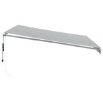 vidaXL Auvent rétractable automatique avec LED anthracite et blanc