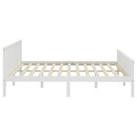vidaXL Cadre de lit Blanc Bois de pin massif 200x200 cm