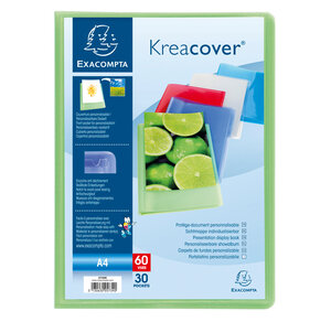Porte vues perso. chroma KC A4 100V ass. x 8 EXACOMPTA