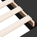 vidaXL Cadre de lit noir 75x190 cm bois d'ingénierie