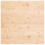 vidaXL Dessus de table 80x80x2 5 cm bois de pin massif