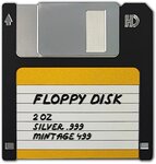 Pièce de monnaie en Argent 2 Dollars g 62.2 (2 oz) Millésime 2024 TechStalgic FLOPPY DISK