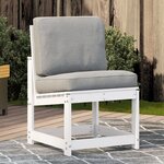 vidaXL Chaise de jardin blanc 50 5x55x77 cm bois de pin massif