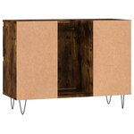 vidaXL Armoire salle de bain chêne fumé 80x33x60cm bois d'ingénierie