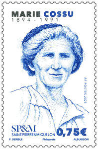 Timbre Saint Pierre et Miquelon - Marie Cossu (1894-1991)