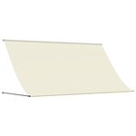 vidaXL Auvent rétractable crème 300x150 m tissu et acier