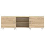 vidaXL Meuble TV chêne sonoma 150x30x50 cm bois d'ingénierie