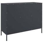 vidaXL Buffet anthracite 100 5x39x79 cm acier laminé à froid