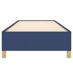 vidaXL Cadre de lit Bleu 90x190 cm Tissu