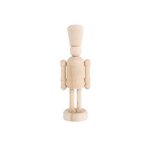 4 personnages casse-noisette en bois à peindre 13 cm