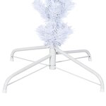 vidaXL Sapin de Noël artificiel renversé avec support Blanc 180 cm