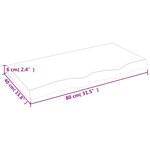 vidaXL Dessus de table marron clair bois chêne massif traité