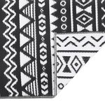 vidaXL Tapis d'extérieur noir 80x250 cm PP