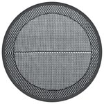 vidaXL Tapis d'extérieur gris Ø200 cm PP