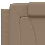 vidaXL Coussin de tête de lit cappuccino 200 cm similicuir