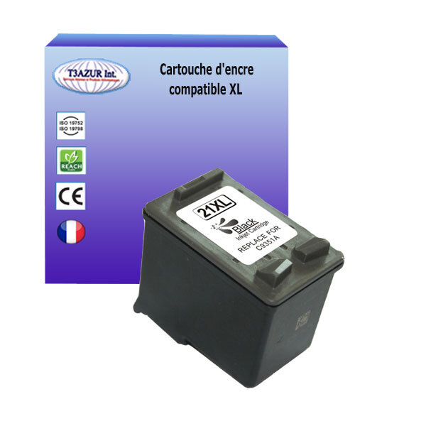 Cartouche compatible avec HP DeskJet F4175, F4180, F4185, F4188, F4190, F4194, F378, F380, F2276 remplace HP n°21 XL - Noire