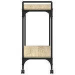 vidaXL Chariot de cuisine chêne sonoma 60 5x31x72 5 cm bois ingénierie
