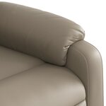 vidaXL Fauteuil inclinable Cappuccino Similicuir
