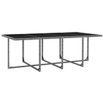 vidaXL Ensemble à manger d'extérieur 13 Pièces coussins rotin anthracite