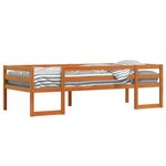 vidaXL Cadre de lit pour enfants brun cire 80x200cm bois de pin massif