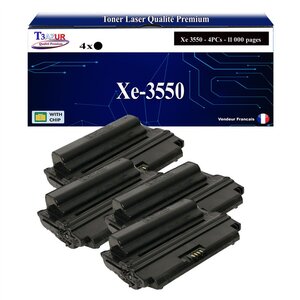 T3AZUR -4x Toners compatibles avec Xerox WorkCentre 3550 (106R01530) - Noir