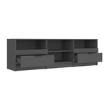 vidaXL Meuble TV noir 150x33 5x45 cm bois d'ingénierie