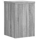 vidaXL Supports pour plantes 2 Pièces sonoma gris bois d'ingénierie