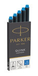 PARKER Quink 5 cartouches longues pour Stylo plume  encre bleue effaçable