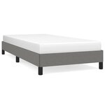 vidaXL Cadre de lit Gris foncé 90x200 cm Tissu