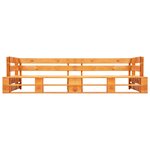 vidaXL Canapés de jardin palette 2 Pièces avec coussins sable pinède