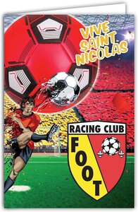 Carte vive saint nicolas bonne fête 6 décembre avec enveloppe blanche 12x17 5cm