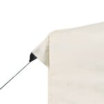 vidaXL Tente de réception pliable avec parois Aluminium 3 x 3 m Crème