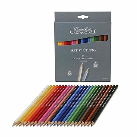 24 crayons de couleur aquarellables Artist Studio