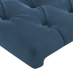 vidaXL Cadre de lit avec tête de lit Bleu foncé 90x200 cm Velours