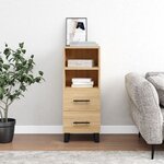 vidaXL Buffet Chêne sonoma 34 5x34x90 cm Bois d'ingénierie