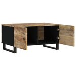 vidaXL Table basse 80x50x40 cm Bois de manguier solide et d'ingénierie