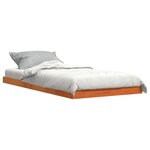 vidaXL Cadre de lit cire marron 90x190 cm bois de pin massif