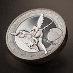 Pièce de monnaie en Argent 10 Dollars g 62.2 (2 oz) Millésime 2016 Eternal Sculptures CUPID AND PSYCHE