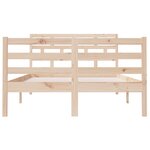 vidaXL Cadre de lit 120x190 cm Petit double Bois massif