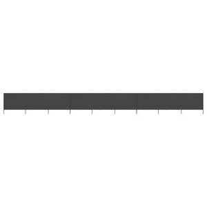 vidaXL Paravent 9 panneaux Tissu 1200 x 80 cm Anthracite