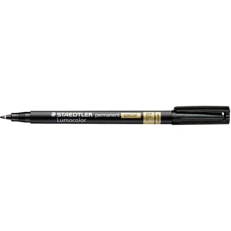 Marqueur lumocolor permanent spécial 319f pte fine noir x 10 staedtler