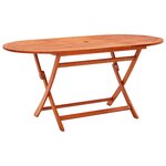 vidaXL Mobilier à dîner d'extérieur pliable 9 Pièces Bois d'eucalyptus