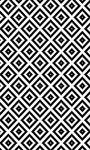 Tapis de salon Black&White 160 x 230 cm - Noir