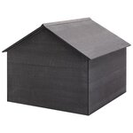 vidaXL Garage pour tondeuse à gazon Gris 80x80x70 cm WPC