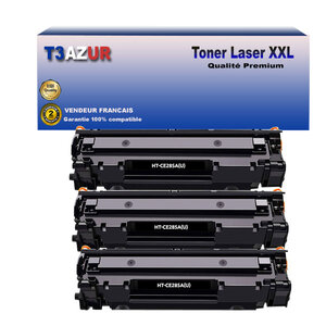 T3AZUR - 3x Toners compatibles avec Canon 728/ 725/ 726 pour Canon MF-3010 MF-4410 MF-4430 MF-4450 Noir - 2 000p