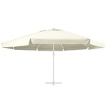 vidaXL Tissu de remplacement pour parasol d'extérieur Sable 600 cm