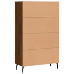 vidaXL Buffet haut chêne marron 69 5x31x115 cm bois d'ingénierie