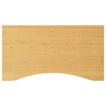 vidaXL Dessus de bureau 100x60x4 cm bambou