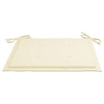 vidaXL Chaises de jardin avec coussins crème lot de 8 Bois teck massif